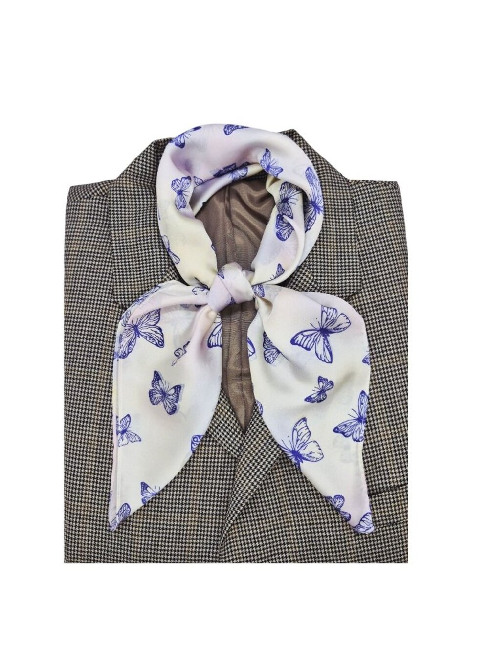 ✨Luxury Elegant Purple Butterfly Silky Scarf Square Head Bandana Soft Neck Wrap✨